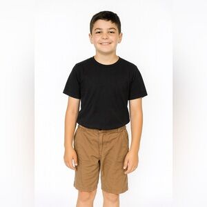 Place Tan Casual Shorts Relaxed Fit Knee Length